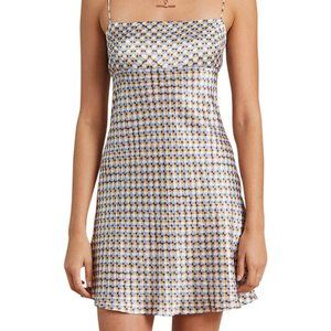 nwot BEC + BRIDGE Frankie checked mini dress silk